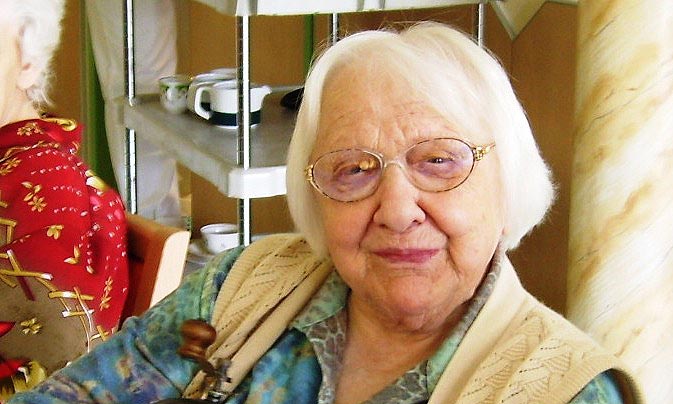 Elsbeth Palka feiert am 11. Juli 2014 ihren 105. Geburtstag im Altenpflegeheim St. Martini